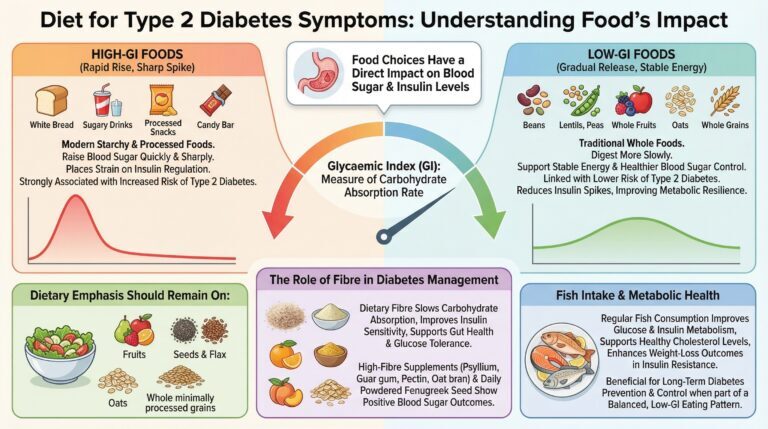 Diet, Blood Sugar & Glycaemic Control in Diabetes​ Inforgrpahic
