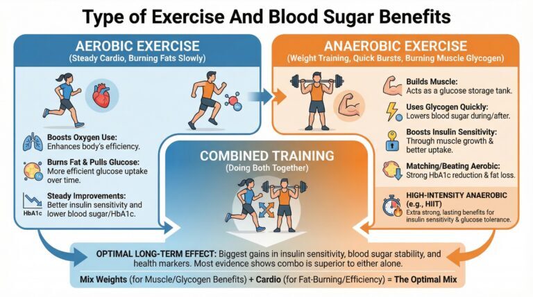 Type of Exercise And Blood Sugar Benefits