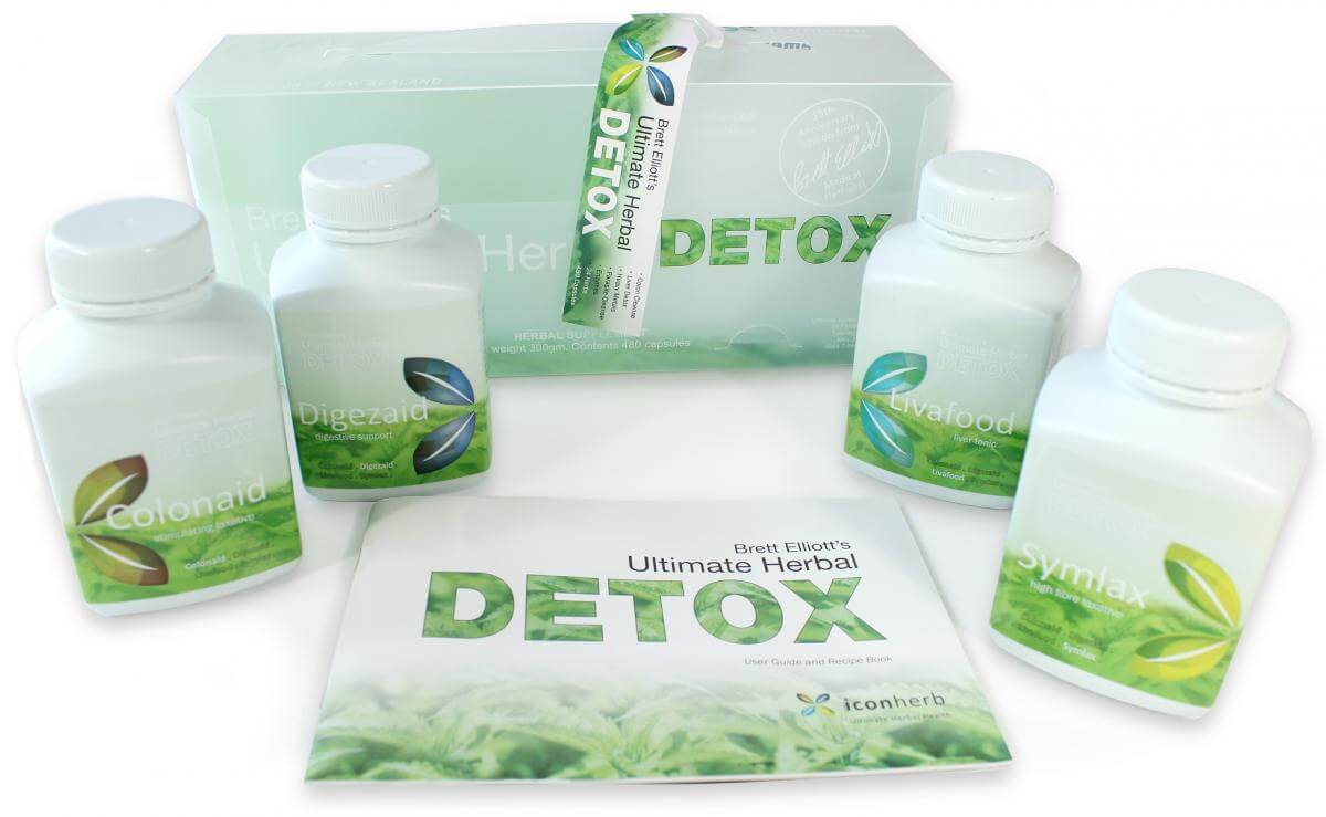 Brett Elliott Ultimate Herbal Detox Program ultimate herbal detox Program with bottles