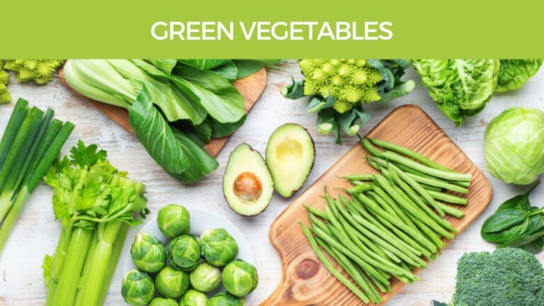 GREEN VEGETABLES for detoxing