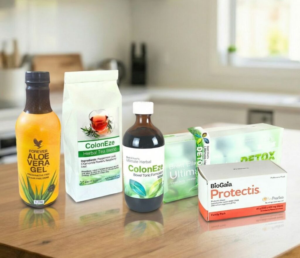 Brett Elliott ColonEze Herbal Crohns IBS Combo Program With BodiClenz Detox Capsules
