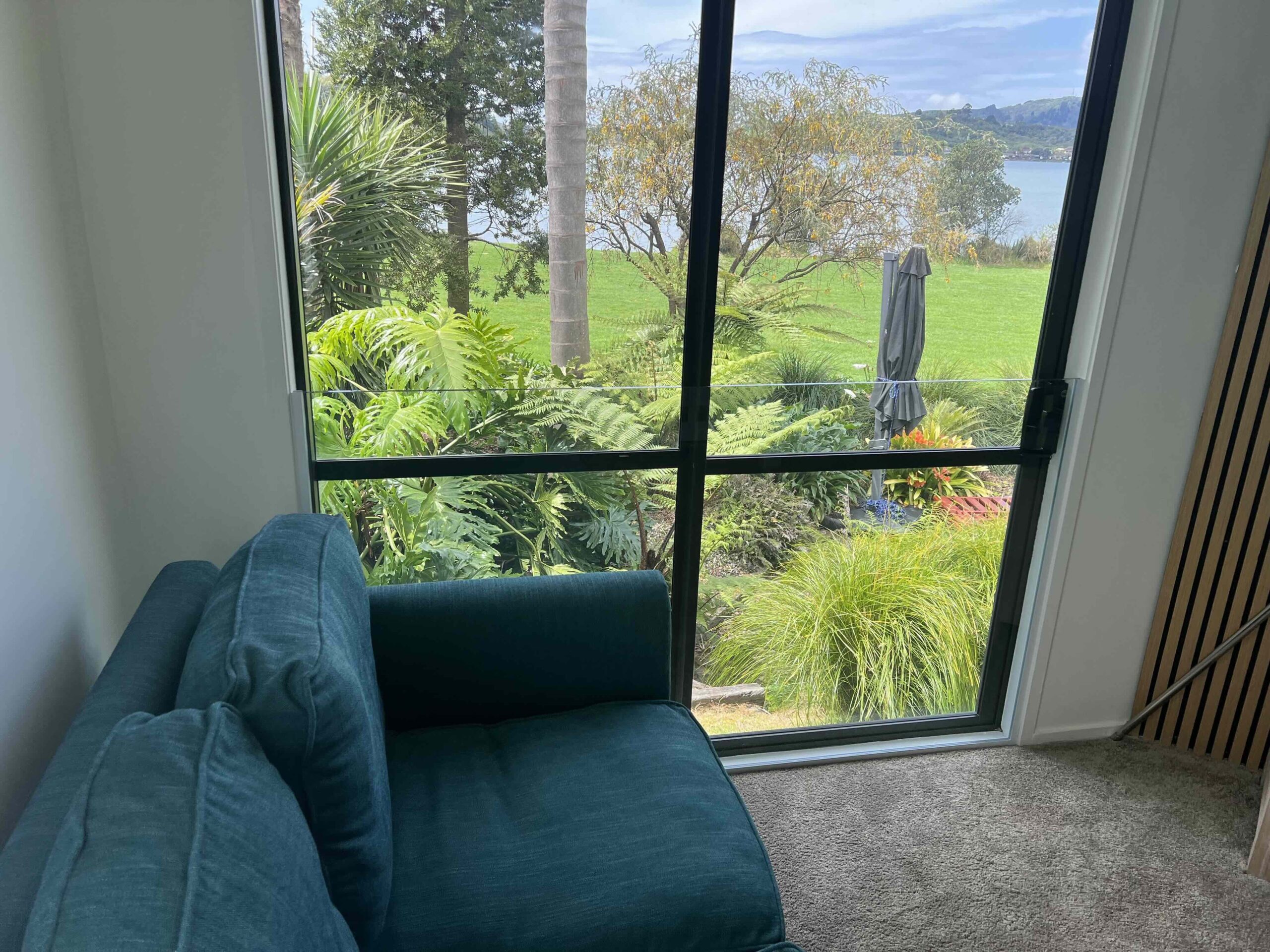 Waterfront view from the retreat accommodation, Tauranga