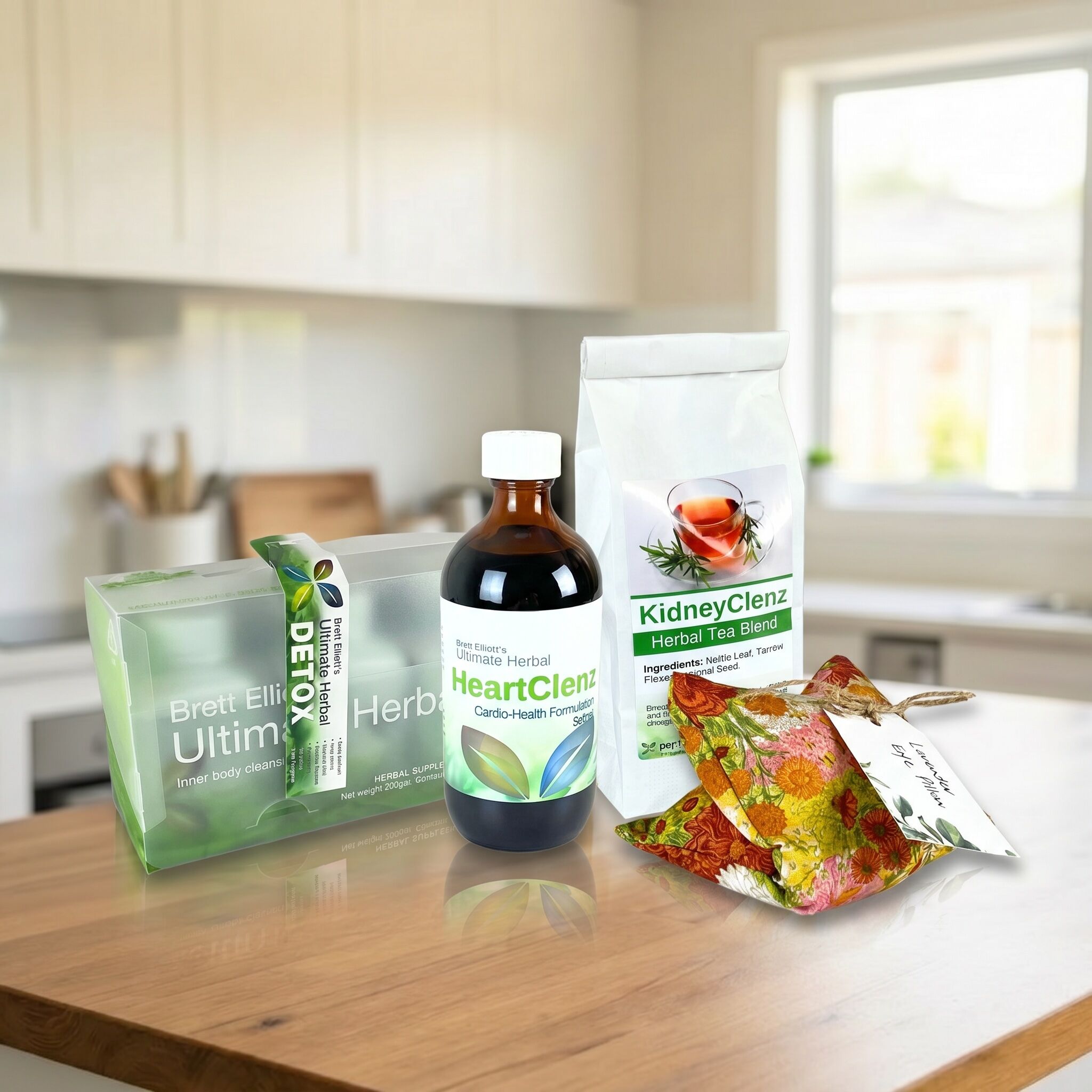 Brett Elliott Herbal HeartClenz Combo program with Ultimate Herbal Detox capsules